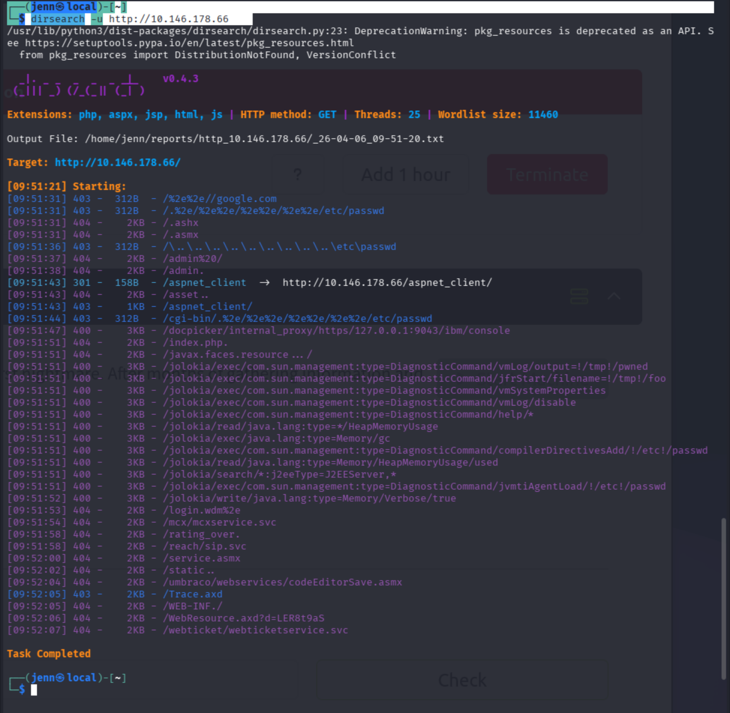 dirsearch results showing 403 on /aspnet_client/